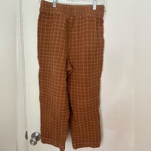 Madewell Brown Checkered Women's Pants